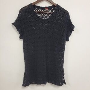 Vtg Smash By Oc Womens Open Crochet Whimsigoth Fairy Grunge Top One Size Witchy